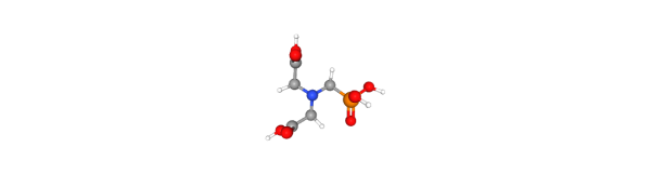 N-(Phosphonomethyl)iminodiacetic acid hydrate 化学構造