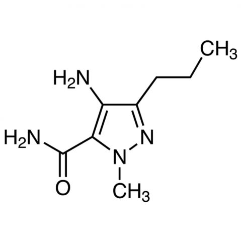 4-Amino-1-methyl-3-n-propyl-5-pyrazolecarboxamide Chemical Structure