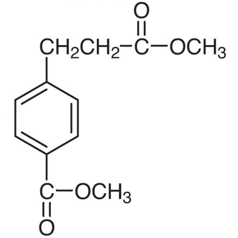 3-(p-Carboxyphenyl)propionic Acid Dimethyl Ester Chemische Struktur