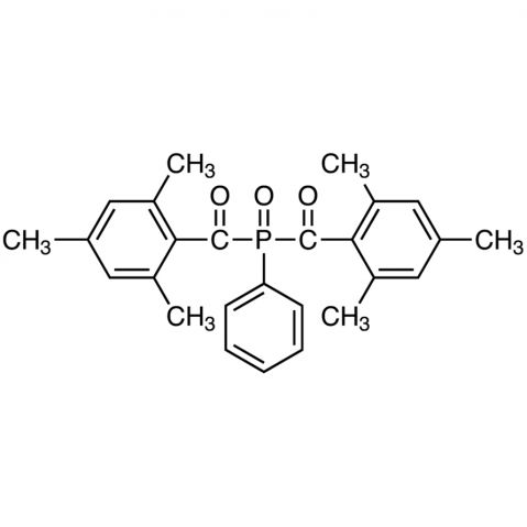 Phenylbis(2,4,6-trimethylbenzoyl)phosphine oxide Chemische Struktur