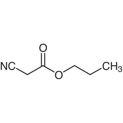 Propyl Cyanoacetate 化学構造