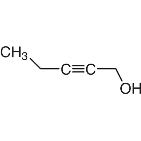 2-Pentyn-1-ol Chemische Struktur