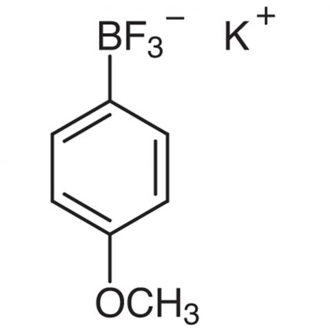 Potassium (4-Methoxyphenyl)trifluoroborate 化学構造