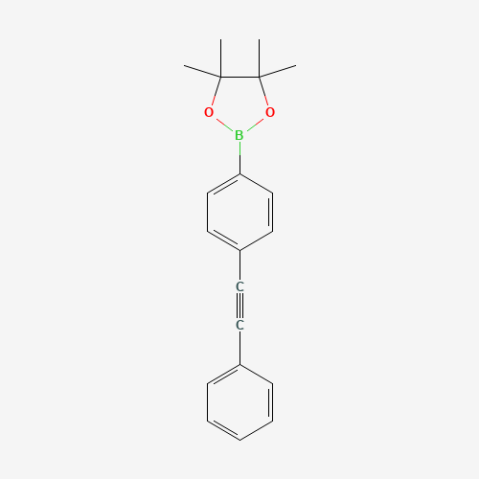 4-(Phenylethynyl)phenylboronic acid pinacol ester Chemical Structure