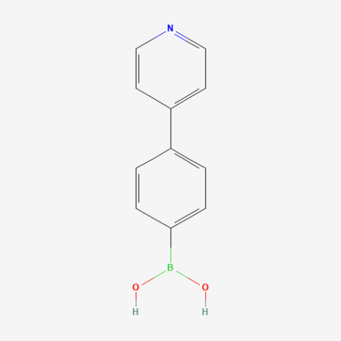 (4-(Pyridin-4-yl)phenyl)boronic acid 化学構造