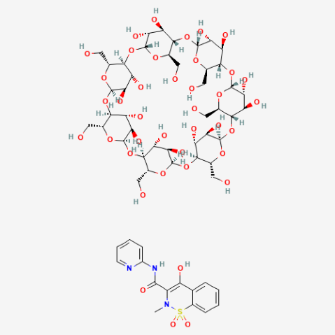 piroxicam-β-cyclodextrin التركيب الكيميائي