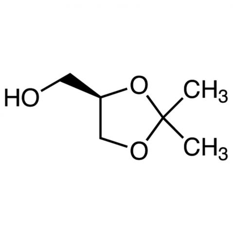 (R)-(-)-2,2-Dimethyl-1,3-dioxolane-4-methanol 化学構造