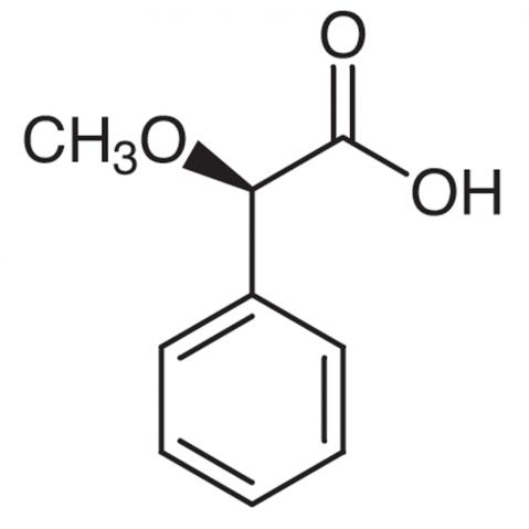 (R)-(-)-α-Methoxyphenylacetic Acid Chemical Structure