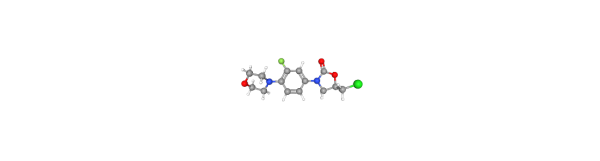 (R)-5-(Chloromethyl)-3-(3-fluoro-4-morpholinophenyl)oxazolidin-2-one التركيب الكيميائي