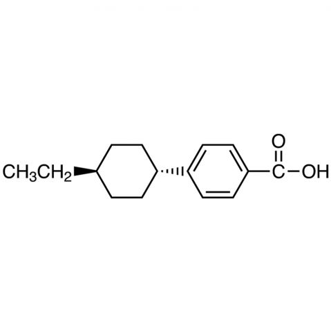 4-((1r,4r)-4-Ethylcyclohexyl)benzoic acid التركيب الكيميائي