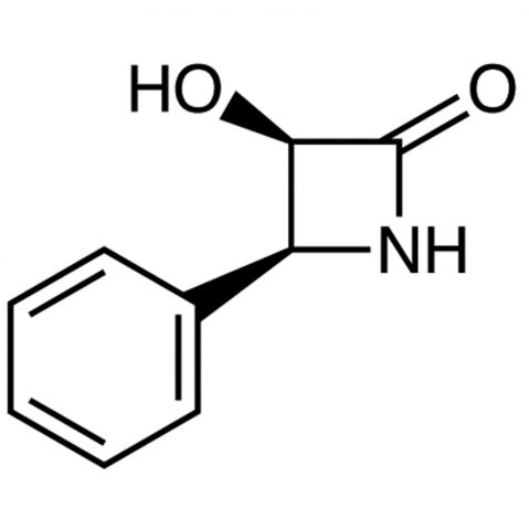 (3R,4S)-3-Hydroxy-4-phenylazetidin-2-one Chemical Structure