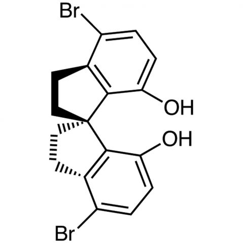 (R)-4,4'-Dibromo-1,1'-spirobiindane-7,7'-diol التركيب الكيميائي