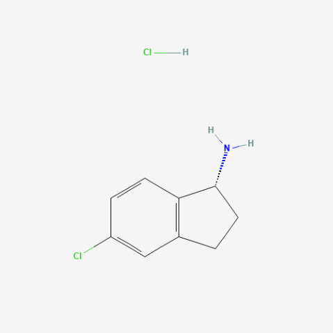 (R)-5-Chloro-2,3-dihydro-1H-inden-1-amine hydrochloride Chemical Structure