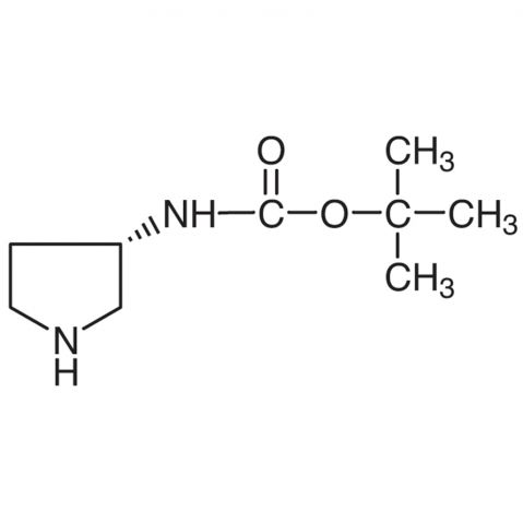 (S)-(-)-3-(Boc-amino)pyrrolidine Chemical Structure