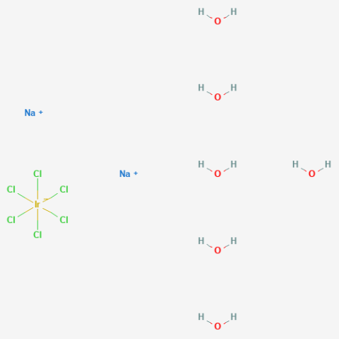 Sodium hexachloroiridate hexahydrate Chemische Struktur