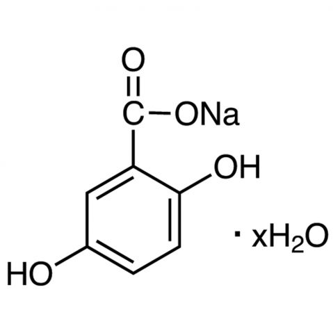 Gentisic acid sodium salt hydrate Chemische Struktur