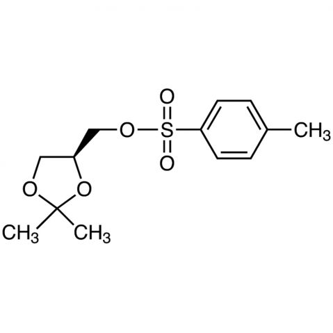 (S)-(+)-2，2-Dimethyl-4-(hydroxymethyl)-1，3-dioxolane-p-toluenesulfonate 化学構造