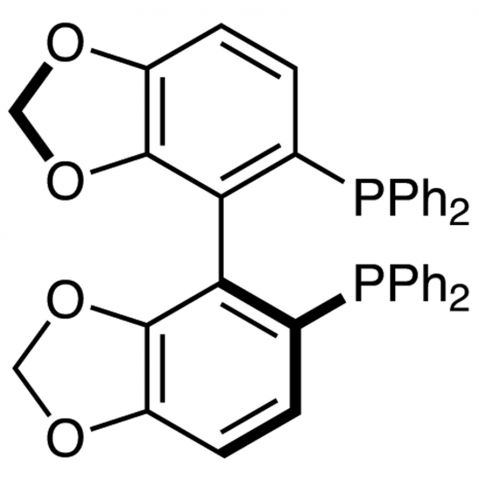 (S)-(-)-5,5'-Bis(diphenylphosphino)-4,4'-bi-1,3-benzodioxole Chemical Structure