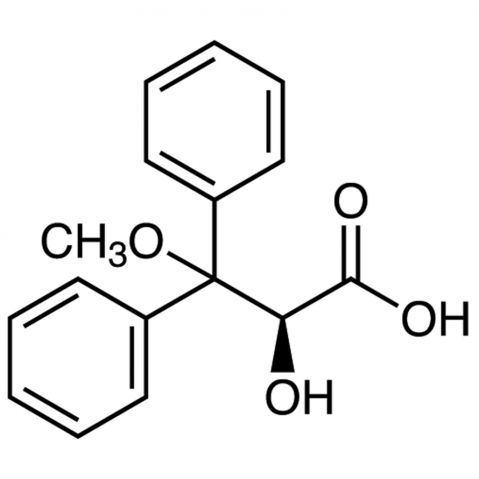 (S)-2-Hydroxy-3-methoxy-3,3-diphenylpropionic Acid Chemical Structure