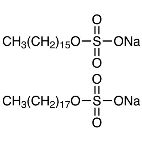 Sodium Hexadecyl Sulfate (contains ca. 40% Sodium Stearyl Sulfate) Chemical Structure