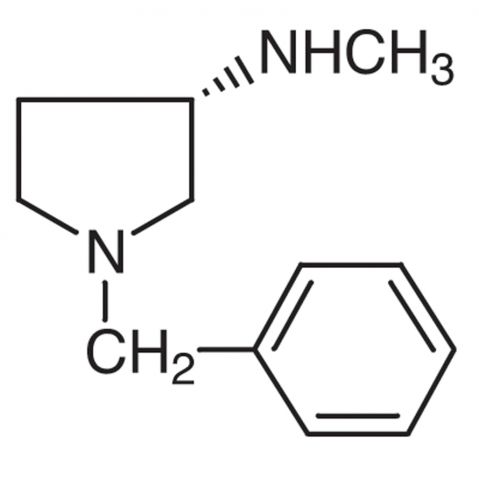 (3S)-(+)-1-Benzyl-3-(methylamino)pyrrolidine Chemical Structure