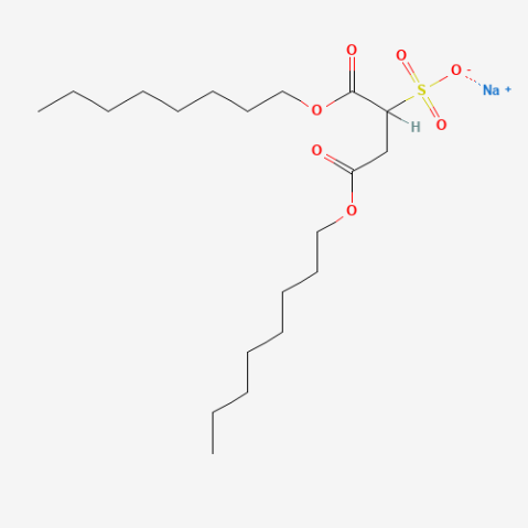 sodium dioctyl sulfosuccinate Chemical Structure