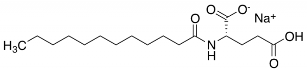 Sodium lauroyl glutamate Chemische Struktur