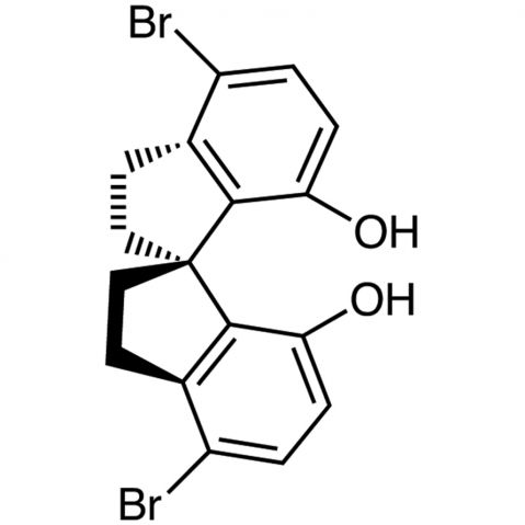 (S)-4,4'-Dibromo-1,1'-spirobiindane-7,7'-diol التركيب الكيميائي