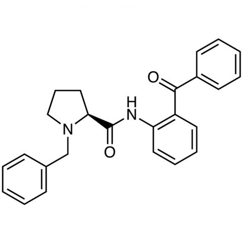 (S)-N-(2-Benzoylphenyl)-1-benzylpyrrolidine-2-carboxamide Chemical Structure