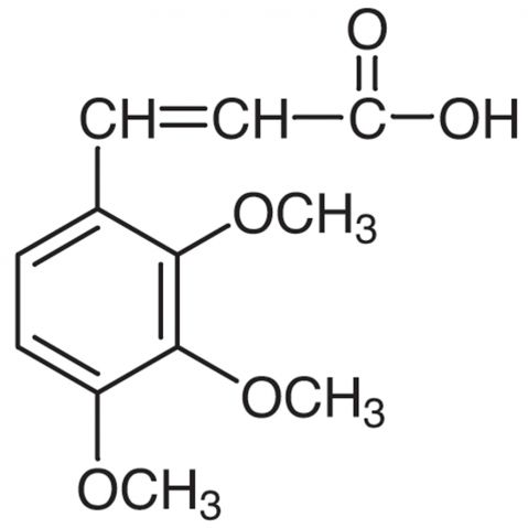 trans-2,3,4-Trimethoxycinnamic التركيب الكيميائي