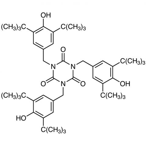 Tris(3,5-di-tert-butyl-4-hydroxybenzyl) isocyanurate Chemical Structure