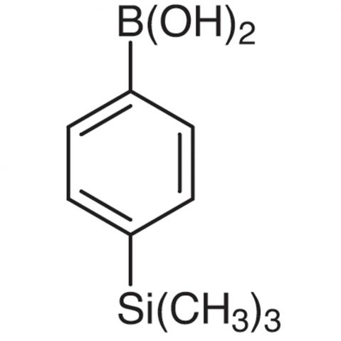 4-(Trimethylsilyl)phenylboronic Acid (contains varying amounts of Anhydride) Chemical Structure