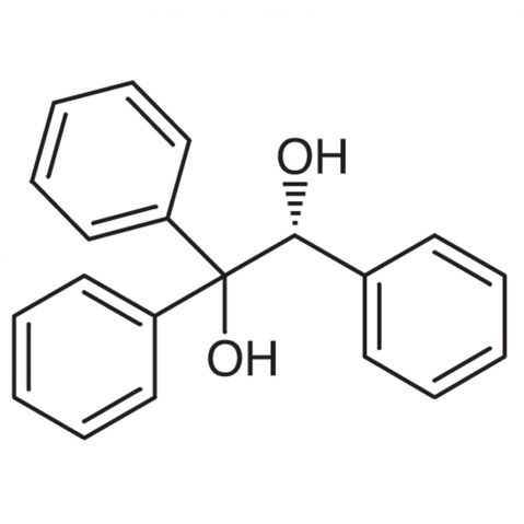 (R)-(+)-1,1,2-Triphenyl-1,2-ethanediol 化学構造