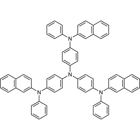 4,4′,4′′-Tris[2-naphthyl(phenyl)amino]triphenylamine التركيب الكيميائي