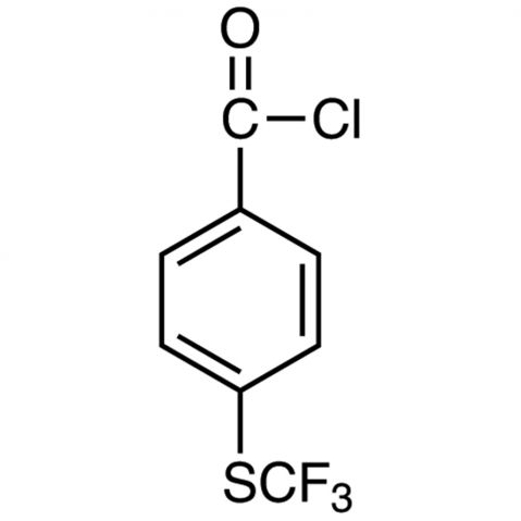 4-(Trifluoromethylthio)benzoyl chloride Chemische Struktur