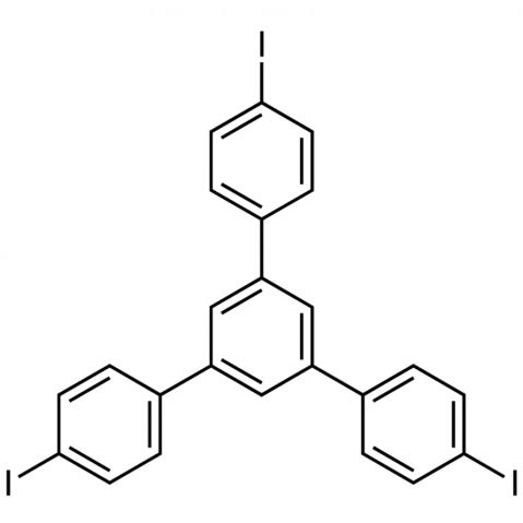 1,3,5-Tris(4-iodophenyl)benzene Chemische Struktur