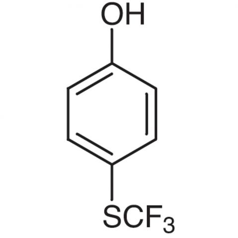 4-(Trifluoromethylthio)phenol التركيب الكيميائي