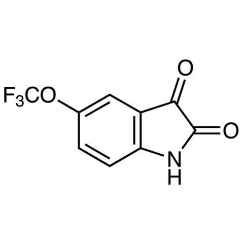 5-(Trifluoromethoxy)isatin التركيب الكيميائي