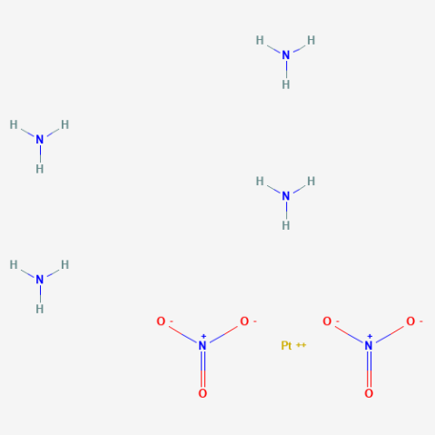 Tetraammineplatinum nitrate 化学構造