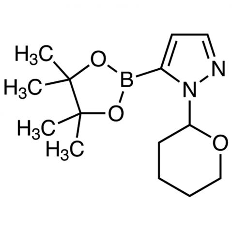 1-(Tetrahydro-2H-pyran-2-yl)-1H-pyrazole-5-boronic acid pinacol ester Chemical Structure