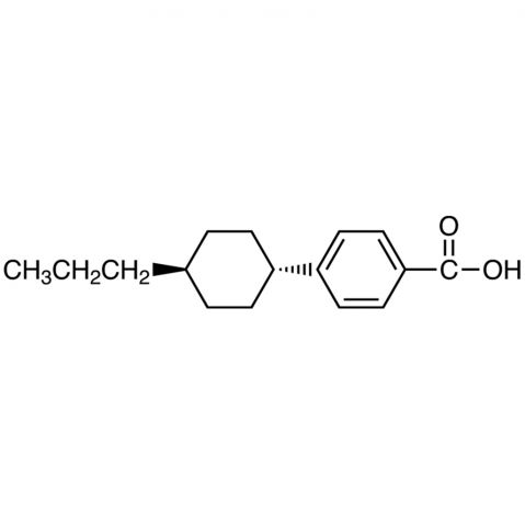 trans-4-(4-n-Propylcyclohexyl)benzoic acid Chemical Structure