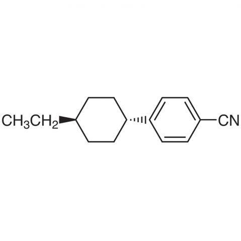 4-(trans-4-Ethylcyclohexyl)benzonitrile 化学構造