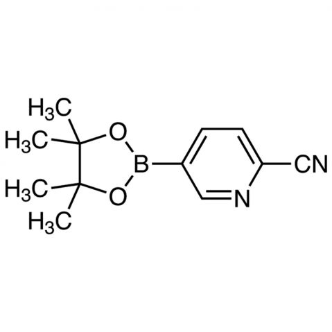 2-Cyano-5-(4,4,5,5-tetramethyl-1,3,2-dioxaborolan-2-yl)pyridine Chemical Structure