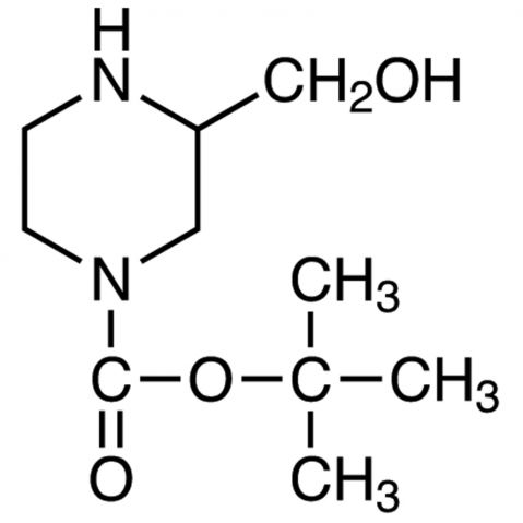 1-(tert-Butoxycarbonyl)-3-(hydroxymethyl)piperazine Chemical Structure