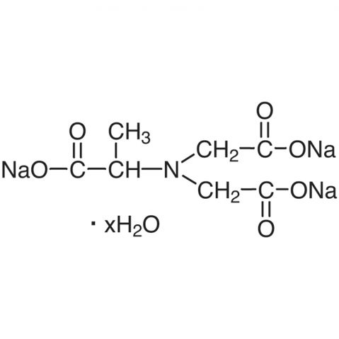 Trisodium N-(1-Carboxylatoethyl)iminodiacetate Hydrate Chemical Structure