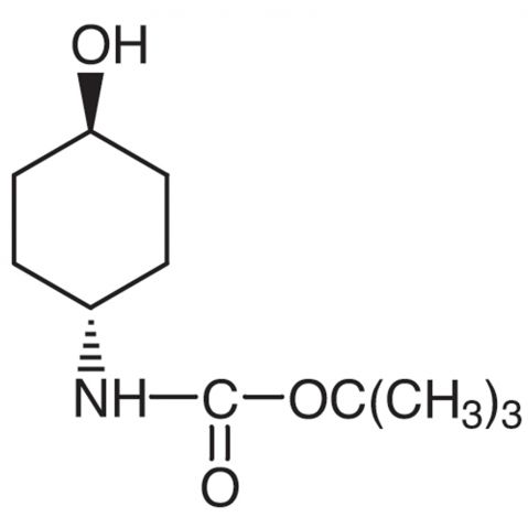 trans-4-(tert-Butoxycarbonylamino)cyclohexanol Chemical Structure