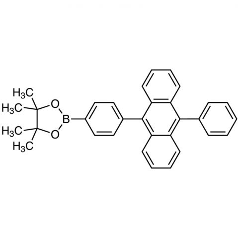 4,4,5,5-Tetramethyl-2-[4-(10-phenylanthracen-9-yl)phenyl]-1,3,2-dioxaborolane Chemical Structure