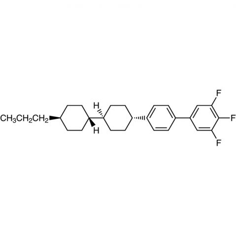 trans,trans-3,4,5-Trifluoro-4'-(4'-propylbicyclohexyl-4-yl)biphenyl Chemische Struktur