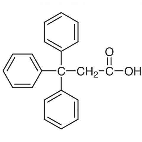 3,3,3-Triphenylpropionic Acid 化学構造