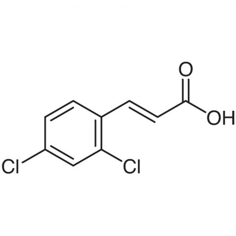 trans-2,4-Dichlorocinnamic Acid Chemical Structure